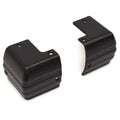 Viaggio Pontoon Boat Corner Caps - Black Aluminum 3 3/8 in (set of 2)