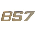 Larson Boat Model Decal 8624-1012 - 857 Cabrio Gold Silver Raised Foam Vinyl