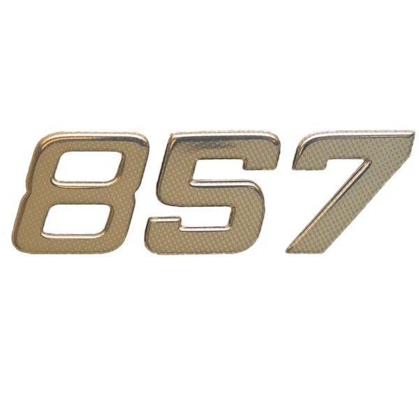 Larson Boat Model Decal 8624-1012 - 857 Cabrio Gold Silver Raised Foam Vinyl