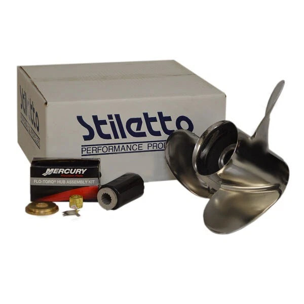 Stiletto Advantage III Boat Propeller E808223 - LH 14 1/2 X 23 P