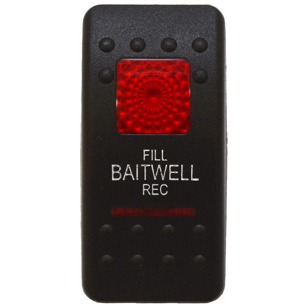 Carling Boat Contura II Rocker Switch Actuator - Baitwell Lighted
