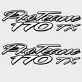 Tracker Boat Model Decals - Pro Team 170 TX White Stickers (pair)