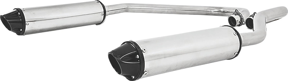 MBRP Dual Slip-On Exhaust System with Performance Muffler for Polaris RZR 900