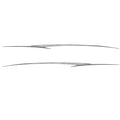 Tracker Boat Graphic Decal 135981 - 135982 - Silver Stickers (set of 2)