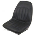 6669135 One Black Vinyl Seat with Slide Tracks Fits Bobcat Models A220 A300