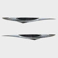 Larson Boat Hull Decals 05731954 - 180 Sport Black Silver (set of 2)