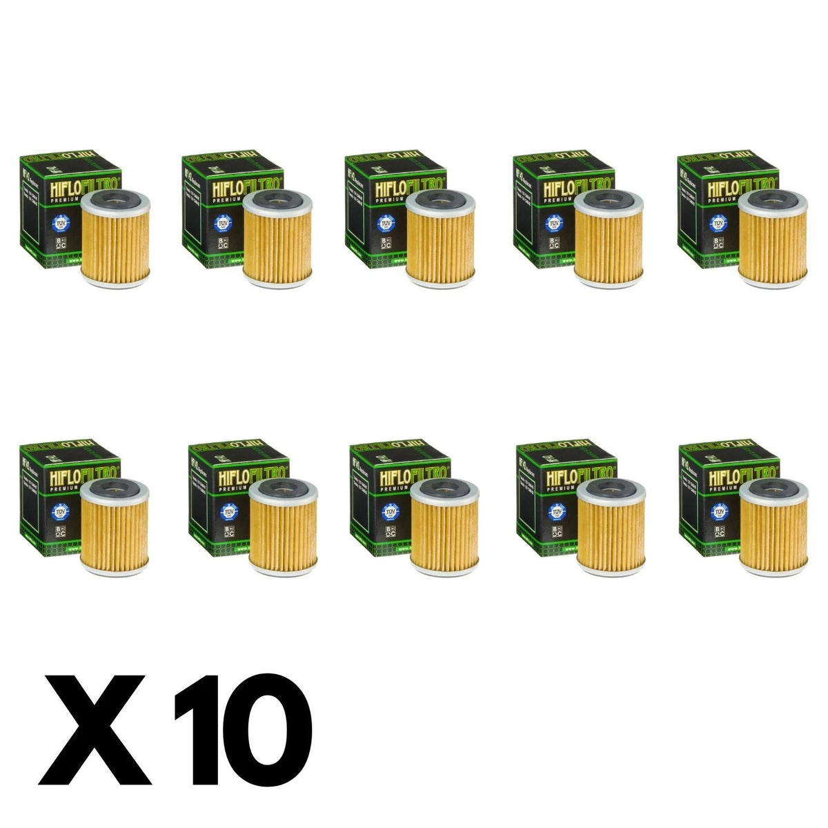 10 Pack Hiflo Oil Filter for Yamaha YZ250F 2001-2002
