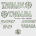 Yamaha Boat Cowling Decals 14.01908 - 350 V8 Seafoam Stickers (kit)
