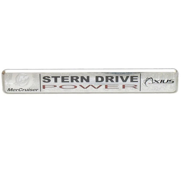 Mercury Boat Raised Emblem Decal - MerCruiser Stern Drive Sticker