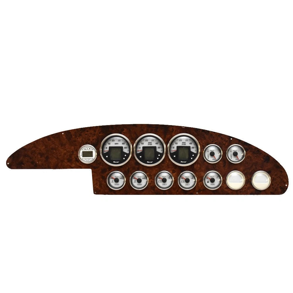 Regal Boat Twin Engine Gauge Panel 96161 - Faria Mercury