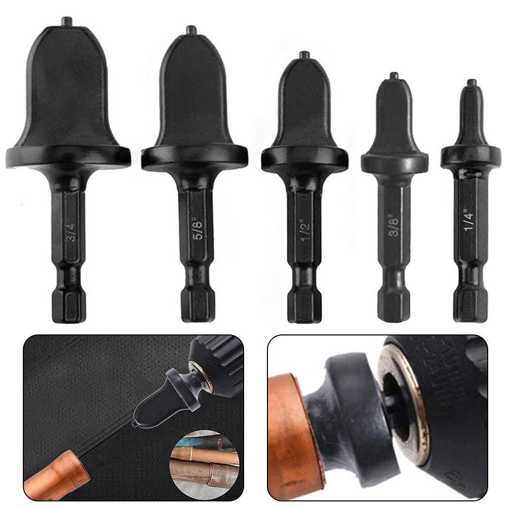 5Pcs Air-Conditioni Ng Copper Pipe Drill Bit Flaring Set Flaring Swaging Tool