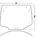 LVU26037 Rear Window Glass Fits John Deere Compact Tractors: 3033R 3038R 4320++