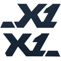 MasterCraft Boat Raised Decal 7506104K - 2006 X-1 Navy Blue (set of 2)