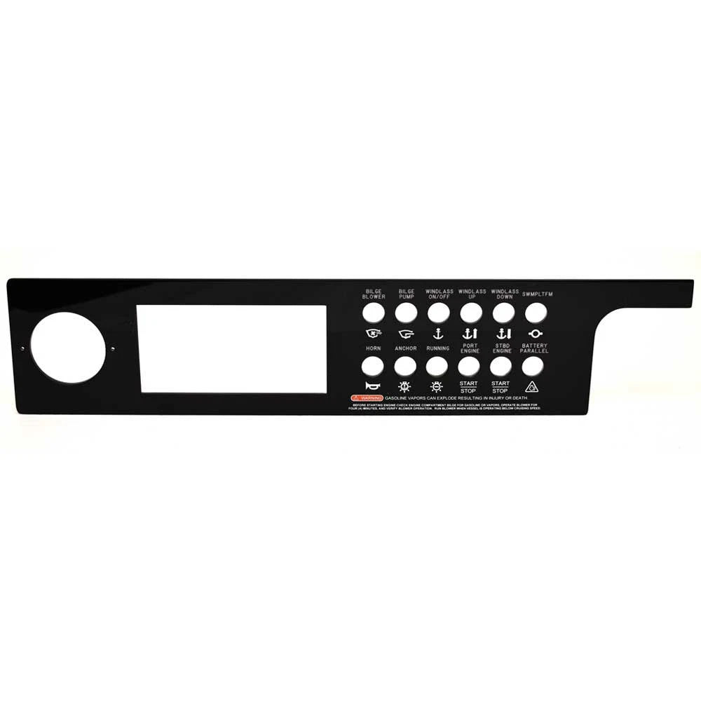 Sea Ray Boat Blank Dash Panel 2341414 - Acrylic 24 1/4 X 5 1/8 Inch