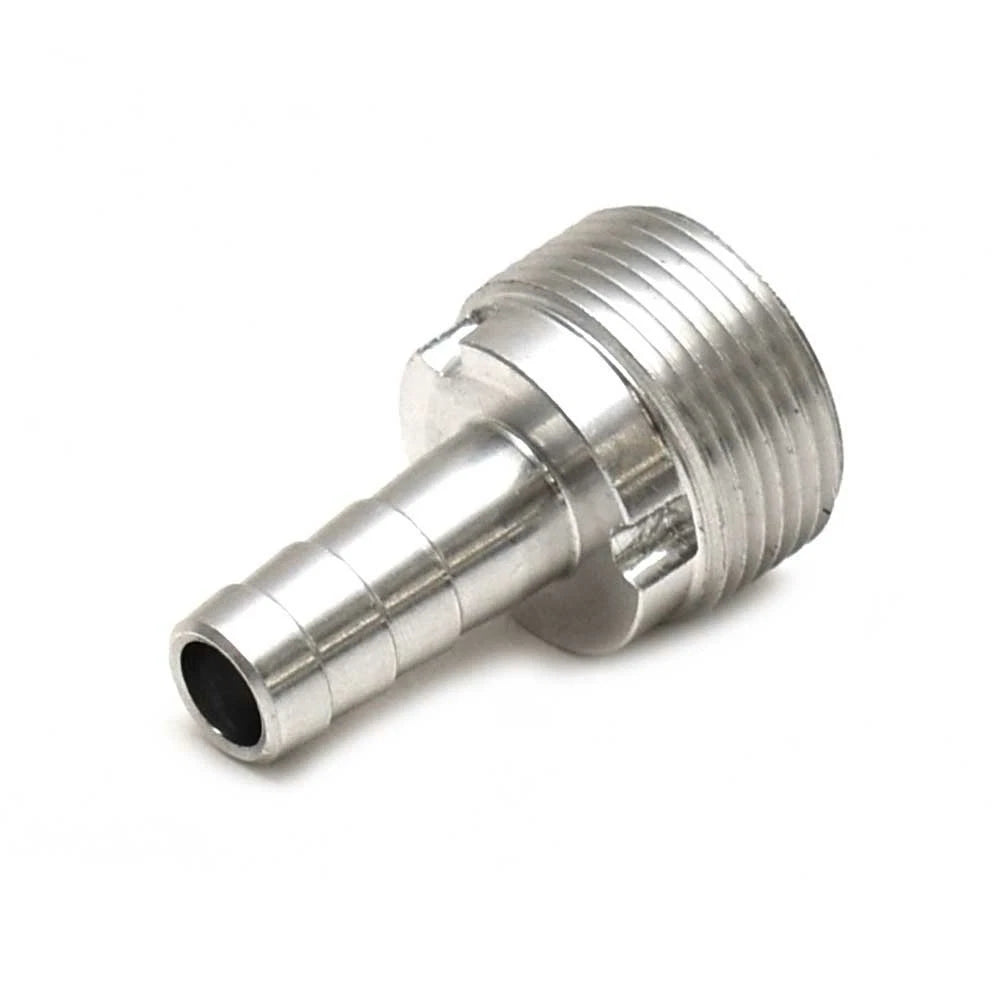 Moeller Boat Threaded Hose Barb Adapter BK0780010 - Aluminum 3/8 Inch