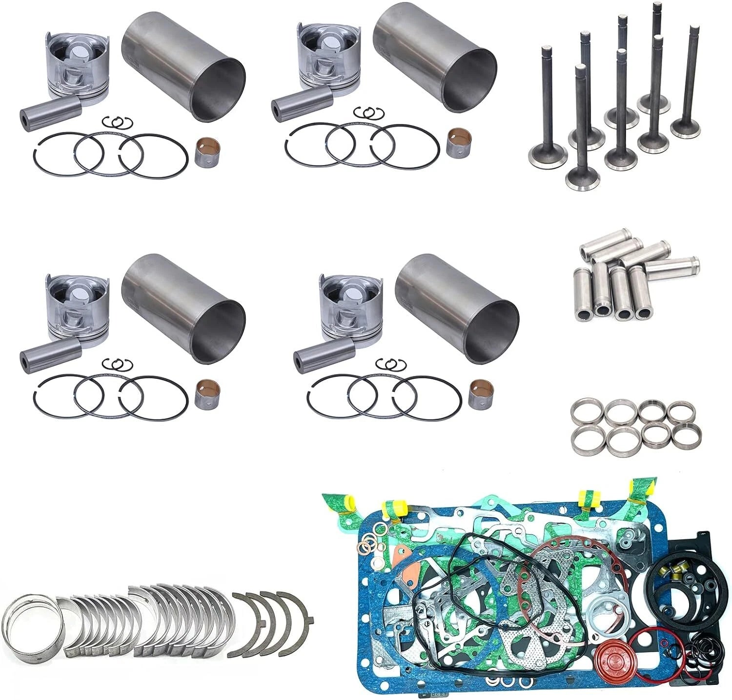 Engine Rebuild Kit for Komatsu 4D88E-5KFD Engine SK714-5 Skid Steer Loader