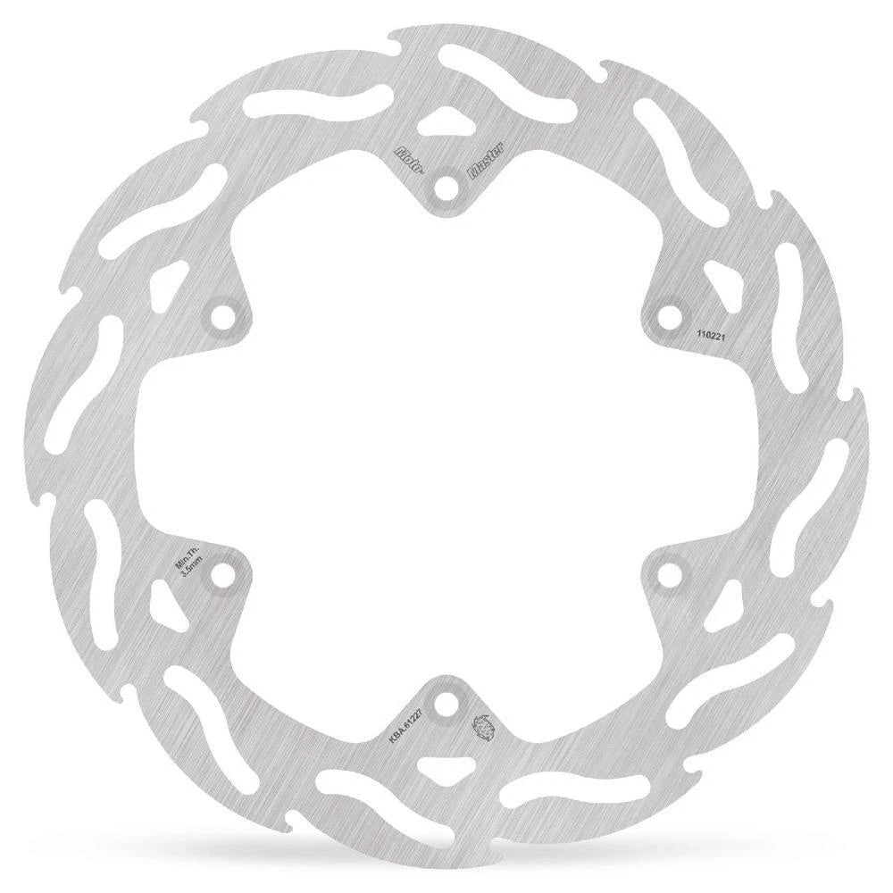 MotoMaster Flame Fixed Rear Brake Disc for Kawasaki KLX400R 2003-2005
