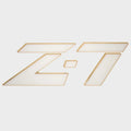 Nitro Boat Raised Emblem Decal 157603 - Z-7 White Gold Sticker