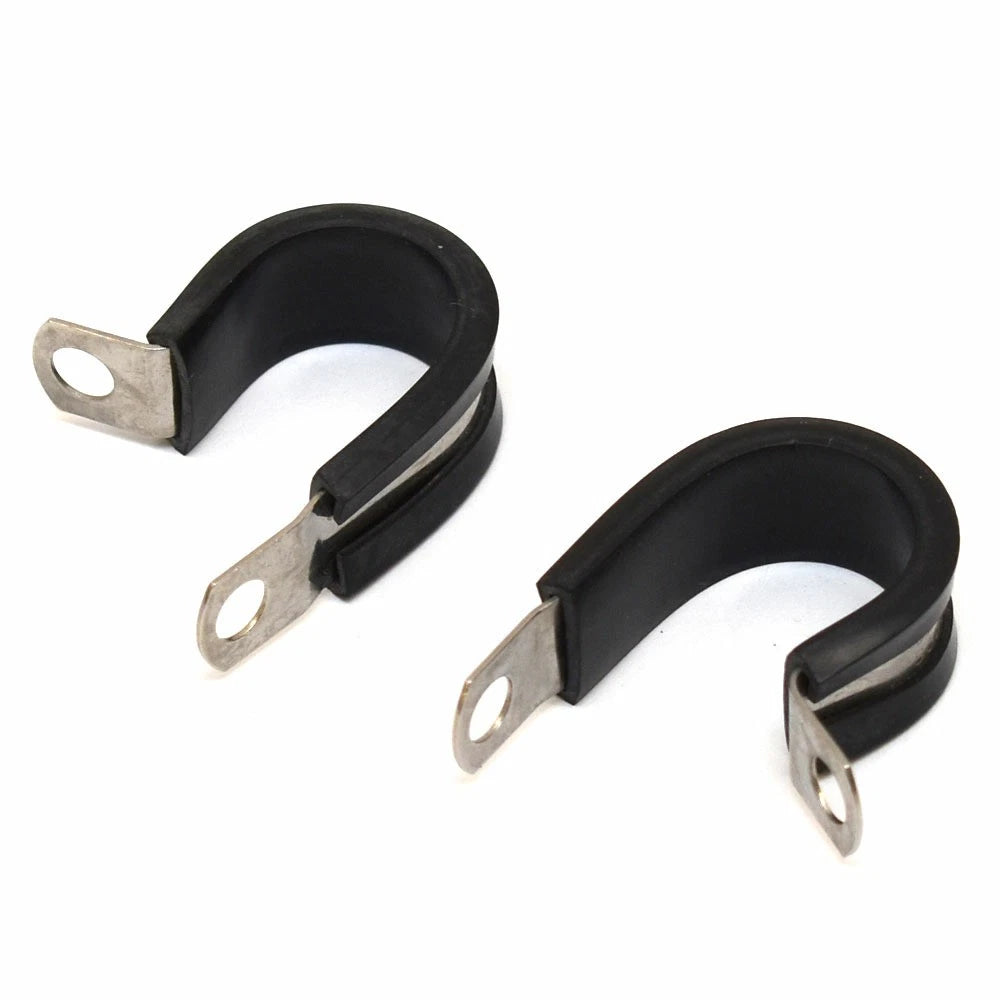 Umpco Boat Wire Cable Cushion Clamps - 3/4 Inch Stainless Steel (pair)