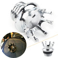 Chrome Crown Gas Cap Fuel Tank Cover Right-hand Thread for Harley Sportster