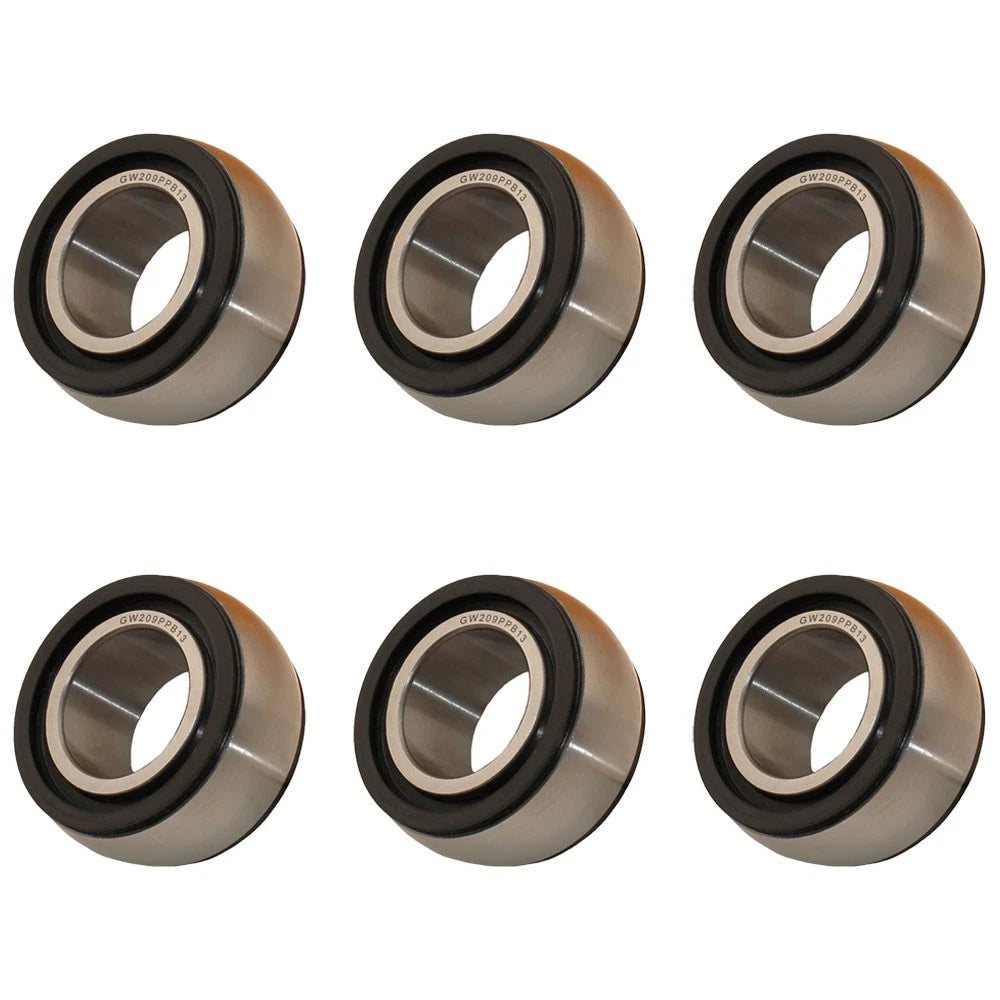 6 Pack: Round Bore Heavy Disc Bearing Fits John Deere Replaces AA28184