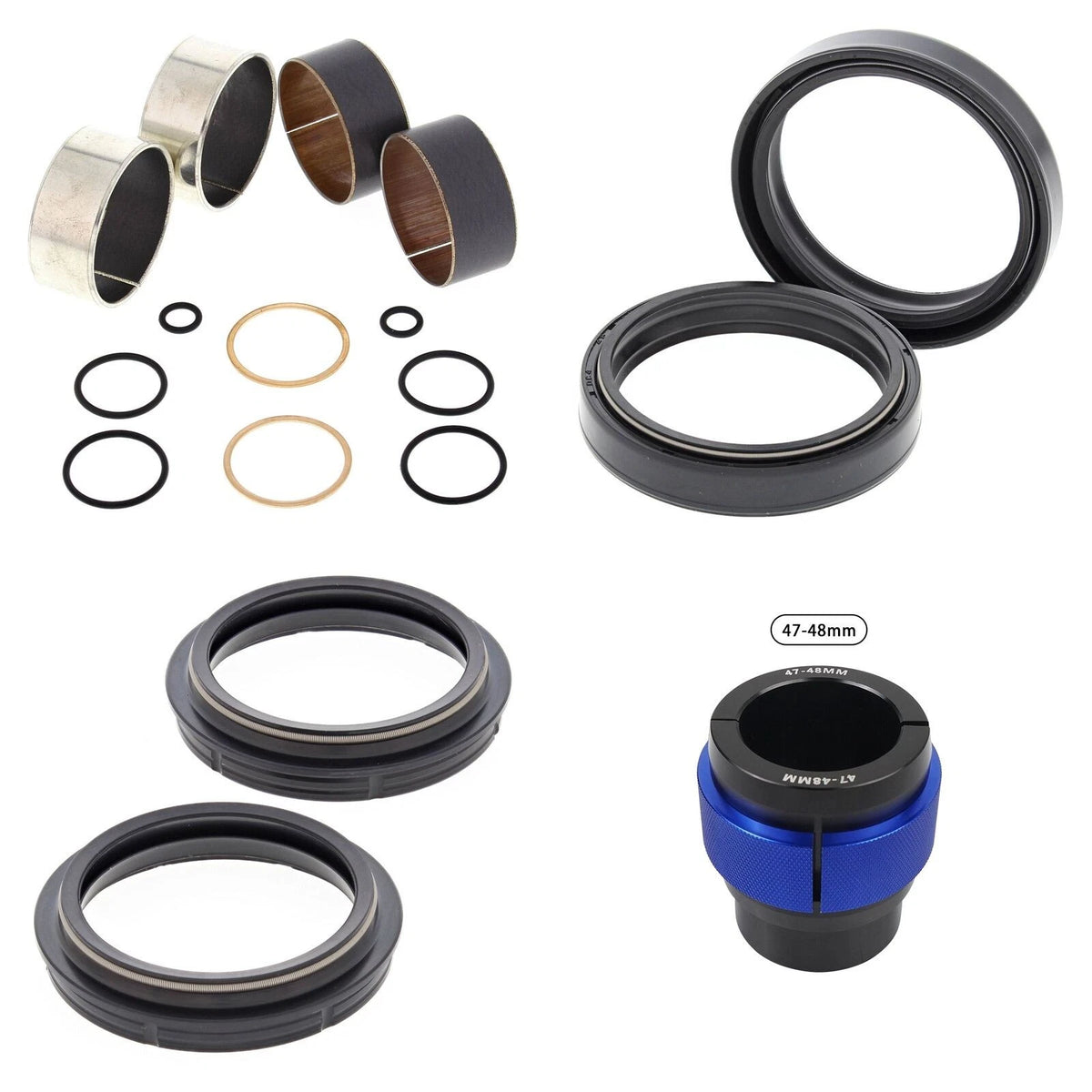 Complete Front Fork Rebuild Kit for KTM 400 EXC Racing 2003-2007 with Driver
