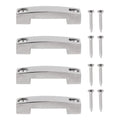 4pcs Sainless Steel Top Strap Pad Eye Marine Connecting for Bridge for Yacht