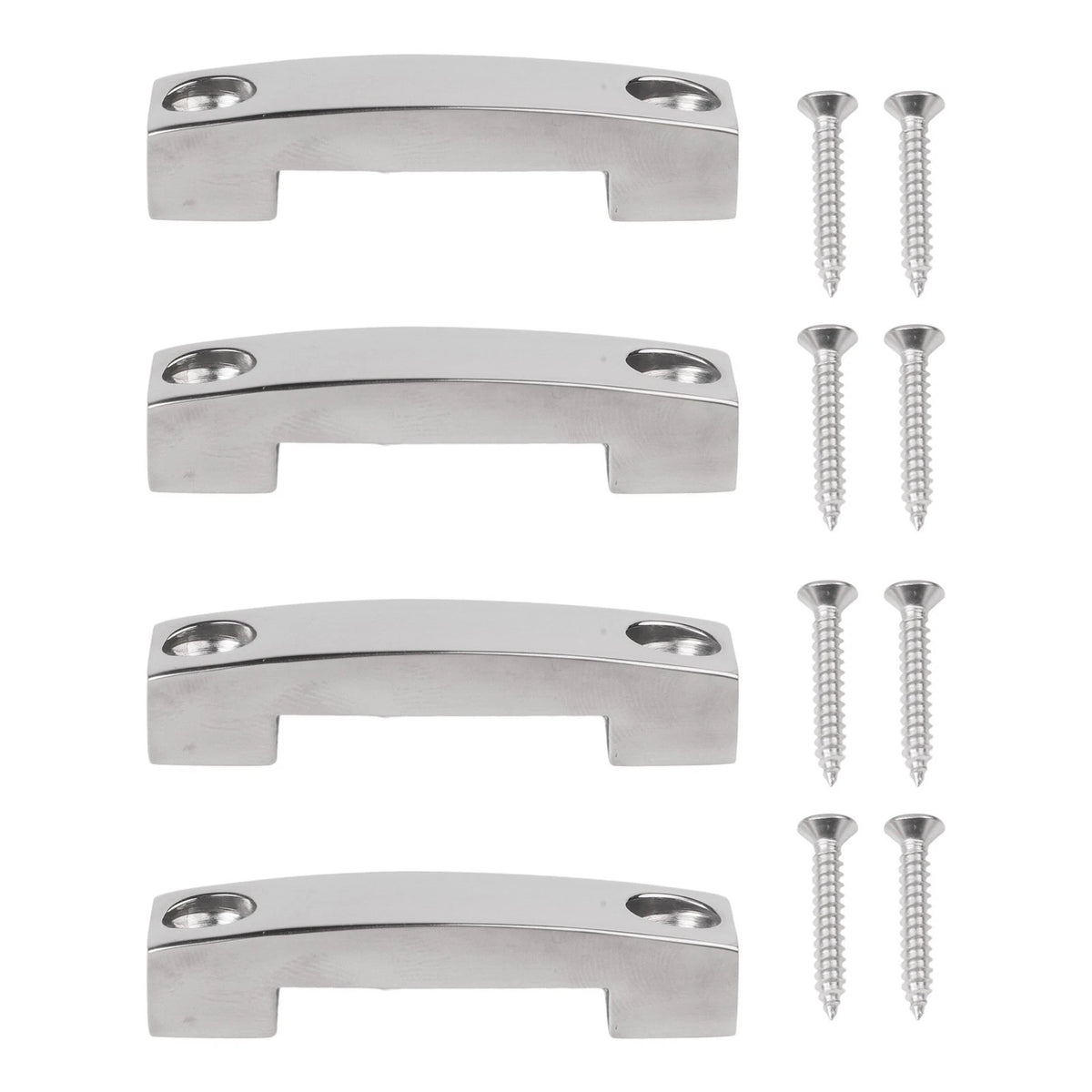 4pcs Sainless Steel Top Strap Pad Eye Marine Connecting for Bridge for Yacht