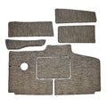 Cobalt Boat Snap-In Floor Mats 406803 - Gray Beige Woven Vinyl (6PC)