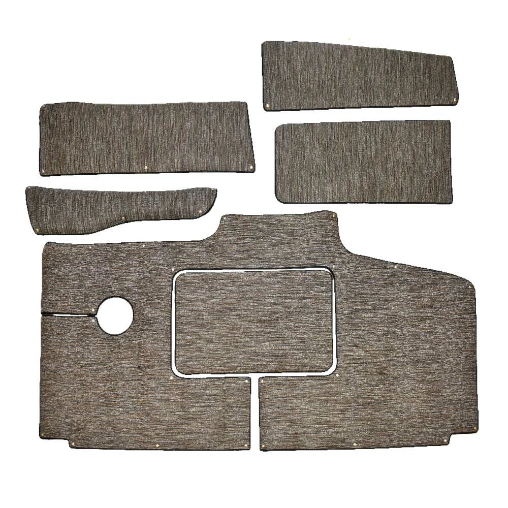 Cobalt Boat Snap-In Floor Mats 406803 - Gray Beige Woven Vinyl (6PC)