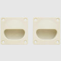 ITC Boat Flush Drawer Pulls 81395-W - 2 1/4 Inch Off White (pair)