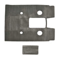 Lund Boat Snap-In Carpet Mats 2255060 - Cut Pile Ash Gray (2PC)