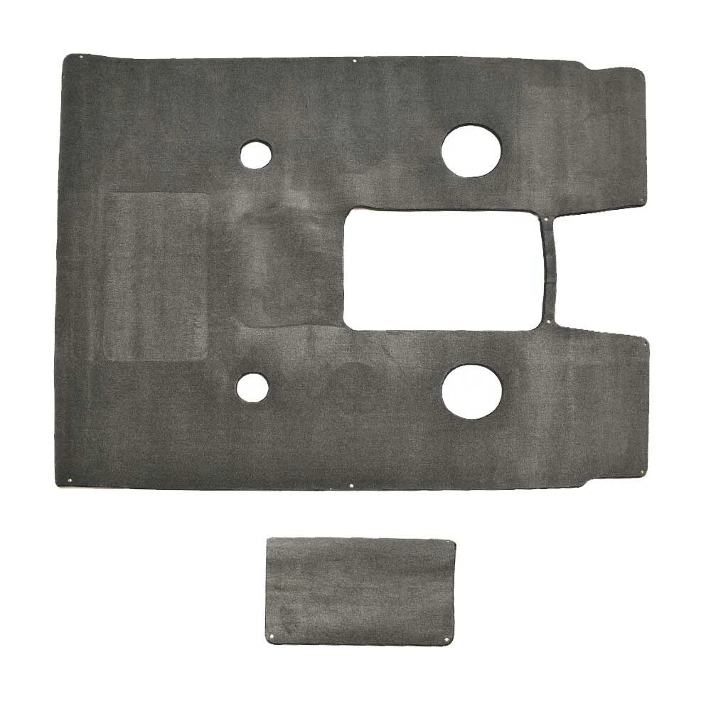 Lund Boat Snap-In Carpet Mats 2255060 - Cut Pile Ash Gray (2PC)