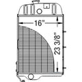 219853 Tractor Radiator - 23 3/8 X 16 X 2 3/4 Fits John Deere