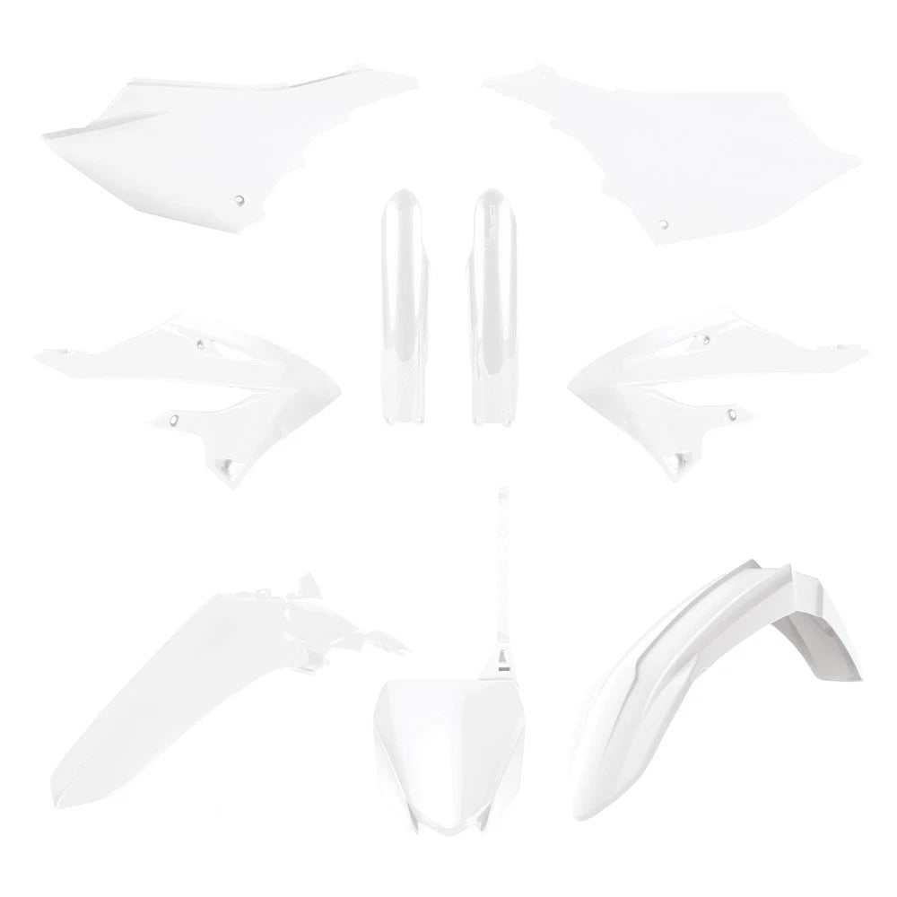 POLISPORT PLASTIC KIT + FORK GUARDS YAMAHA YZ125 22-25, YZ250 22-25, WHITE