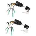 2Pcs Boat Ignition Key Switch for Mercury Outboard Control Box Motor 87-17009A5