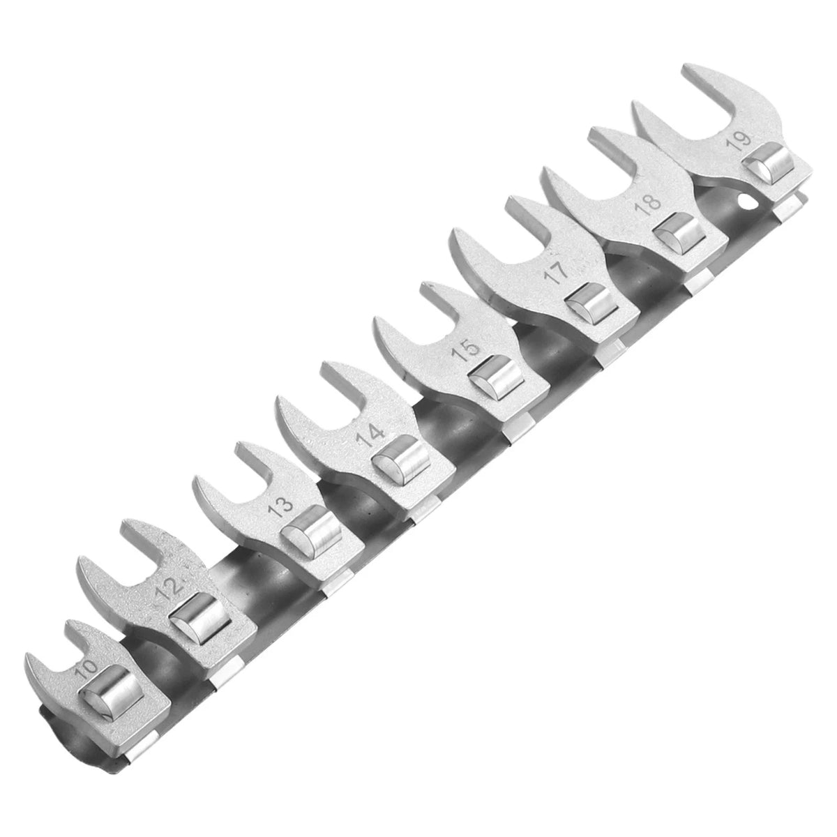 High Performance 10 19mm Metric Crowfoot Wrench Set with Exceptional Durability