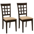 Coaster Boat Cabin Dining Chairs 100772 - Cappuccino Tan (pair)