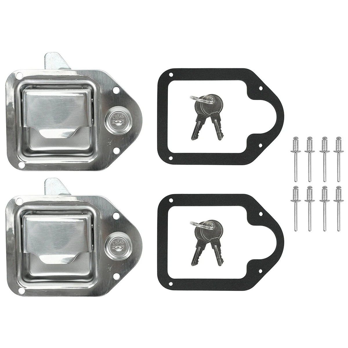 2Pcs Latch Lock Handle Paddle Tool Box Trailer Locking Truck Travel RV Locks