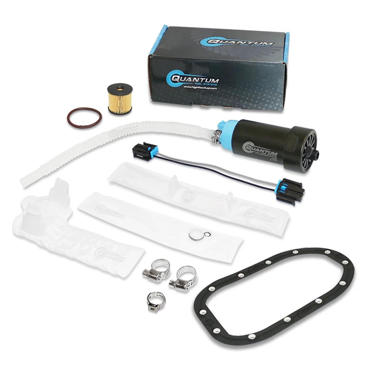QFS Fuel Pump +gasket +filter +strainer for 04-17 Harley Davidson FXD 61016-04A