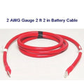 Boat Battery Cable - Marine Wire 2 AWG 2 Ft 2 in Red