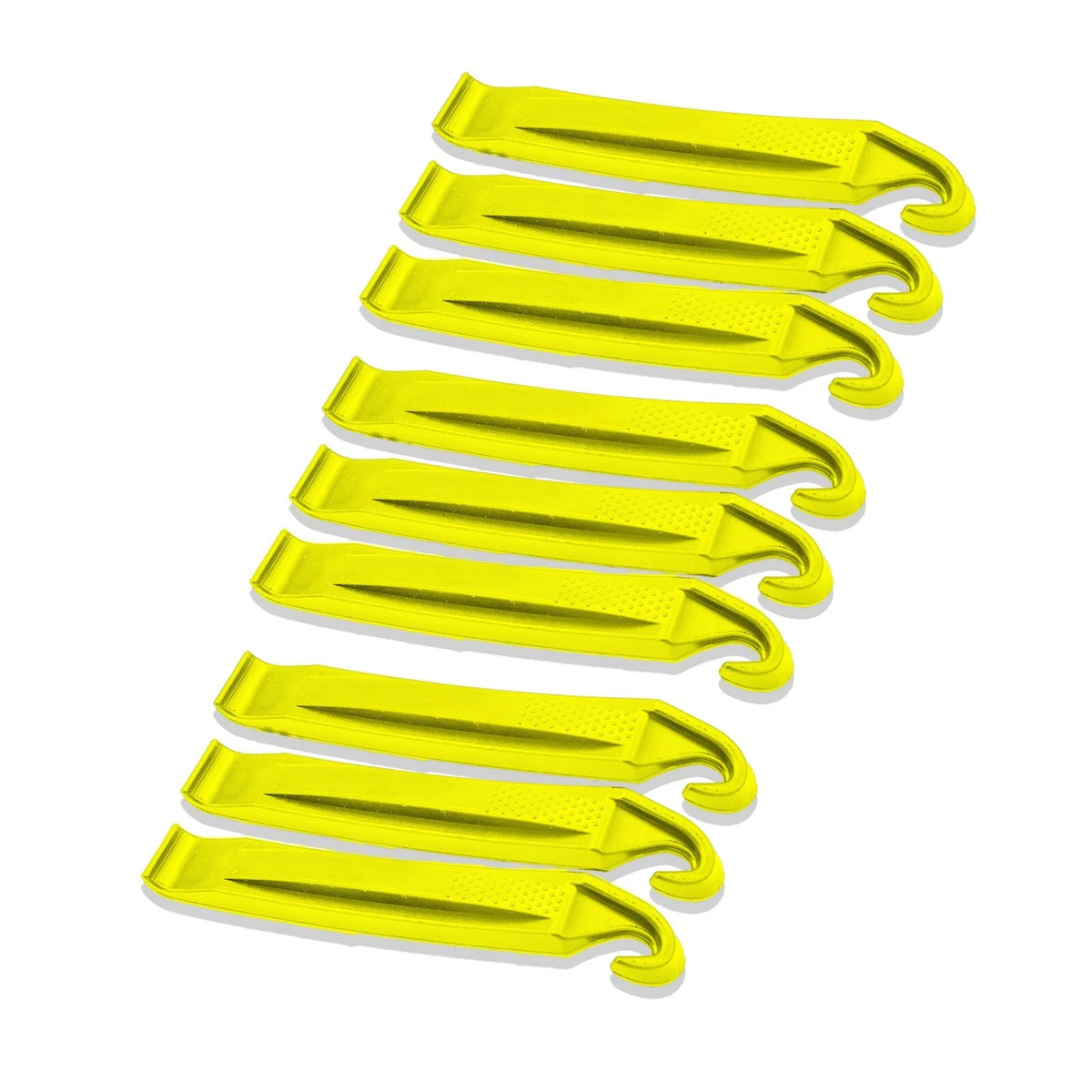 9 (nine) Pack Bicycle Tire - Tube Change Removal Levers Tool Set - Yellow