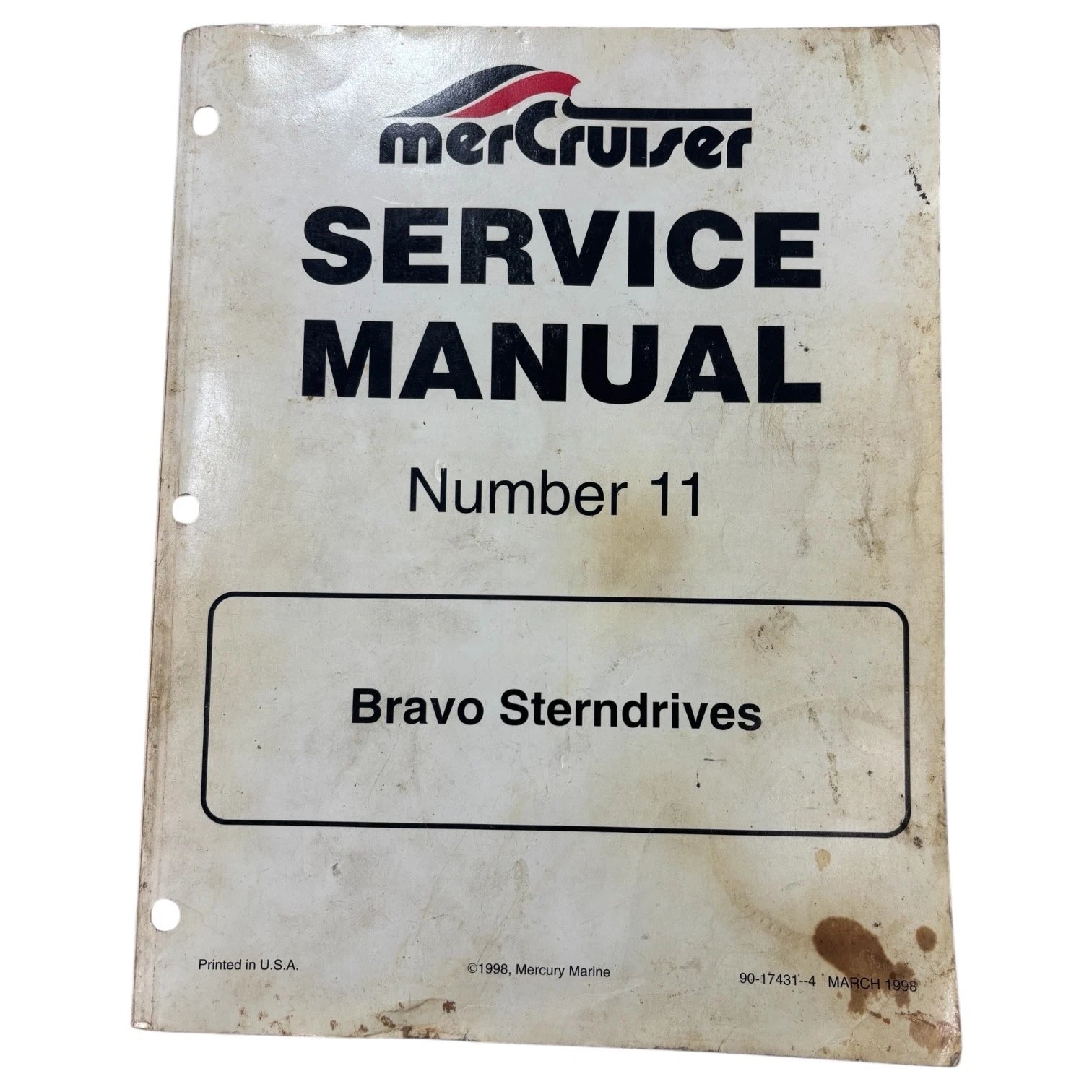 MerCruiser 90-17431 - 4, Bravo Sterndrives Service Manual #11 (1998)
