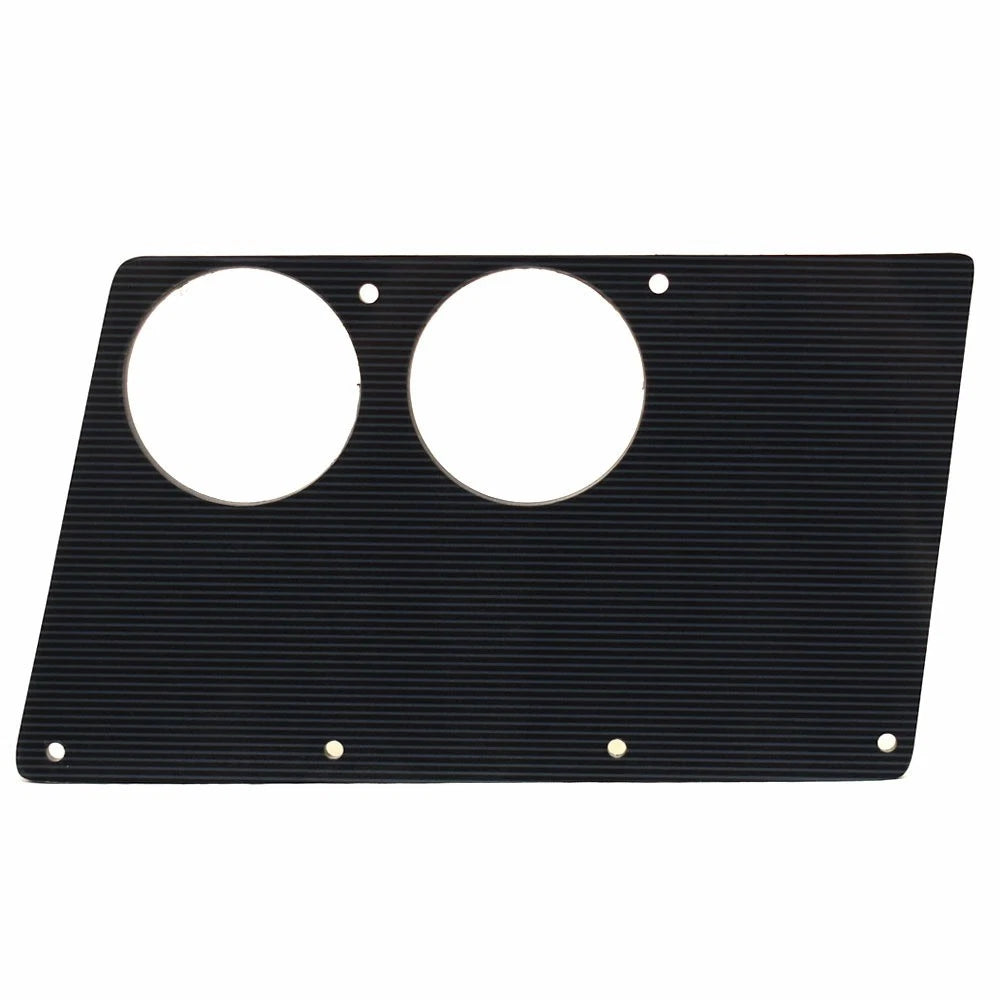 Bass CAT Boat Blank Gauge Panel - Striped 8 1/4 X 4 5/8 Inch