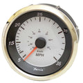 Faria Boat Speedometer Gauge SEK626A - 3 1/4 Inch Silver Black