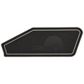 SunCatcher Amara Pontoon Boat Console Mat 73346010 - Black/Gray (STBD)