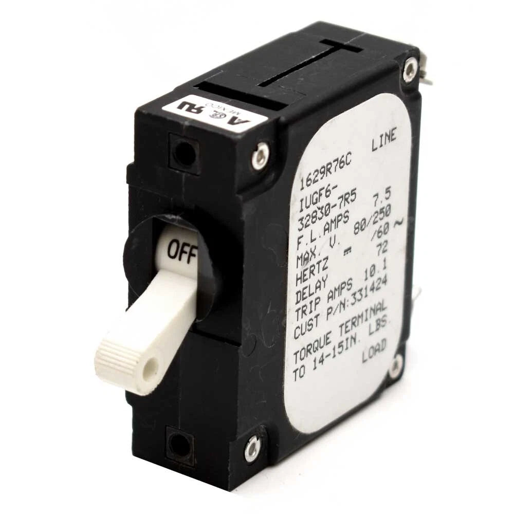 Airpax Boat Toggle Switch Breaker IUGF6-32830-7R 5 - 7.5A 80V