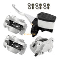 Front Rear Brake Calipers with Brake Master Cylinder for 2002 Arctic CAT ATV 375