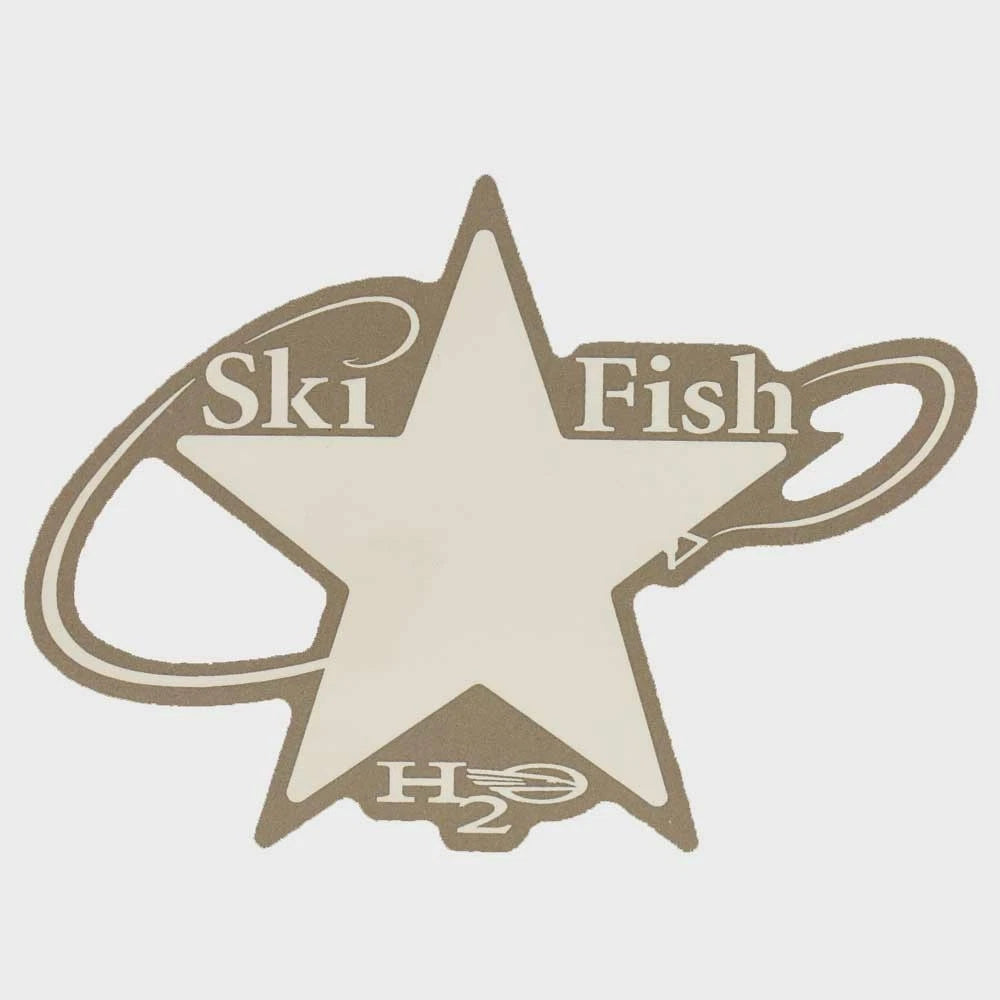 Chaparral Boat Ski Fish Decal 14.00838 - H2O Sticker Champagne White