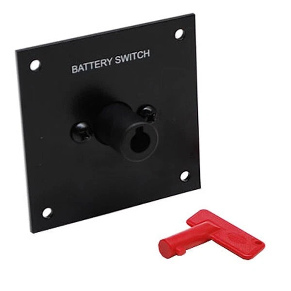 Mercury Boat Battery Kill Switch Panel 8M3002842 - 4 X 4 Inch Aluminum